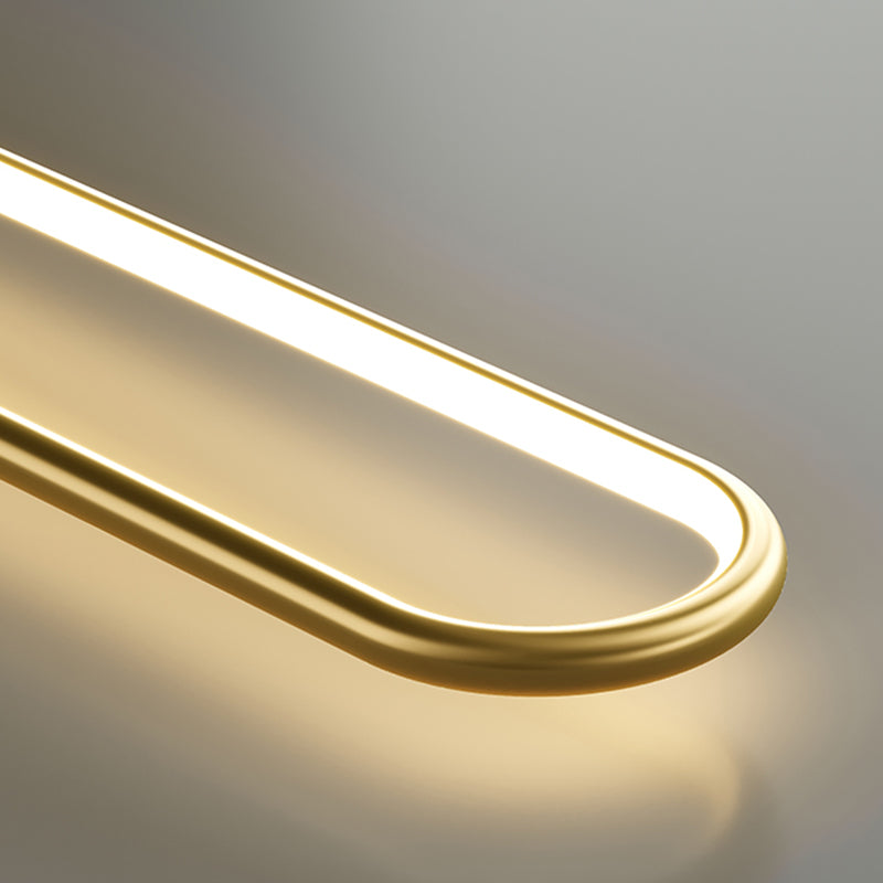 Metal Oval Wall Light Nordic Style LED Wall Sconce with Antlers for Living Room