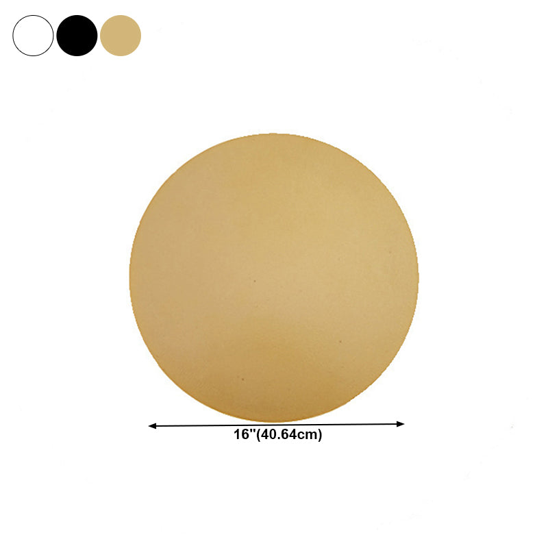 Metal Round Shape Wall Mount Lighting Modern 1-Light Wall Light Fixtures