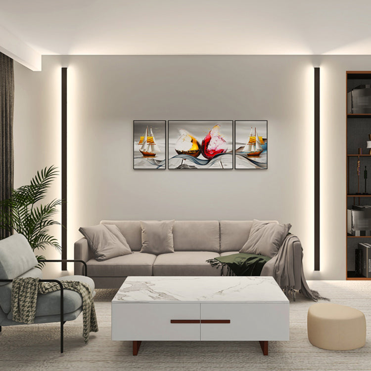 Linear Shape Metal Wall Lighting Idea Modern Style 1 Light Wall Mount Lighting