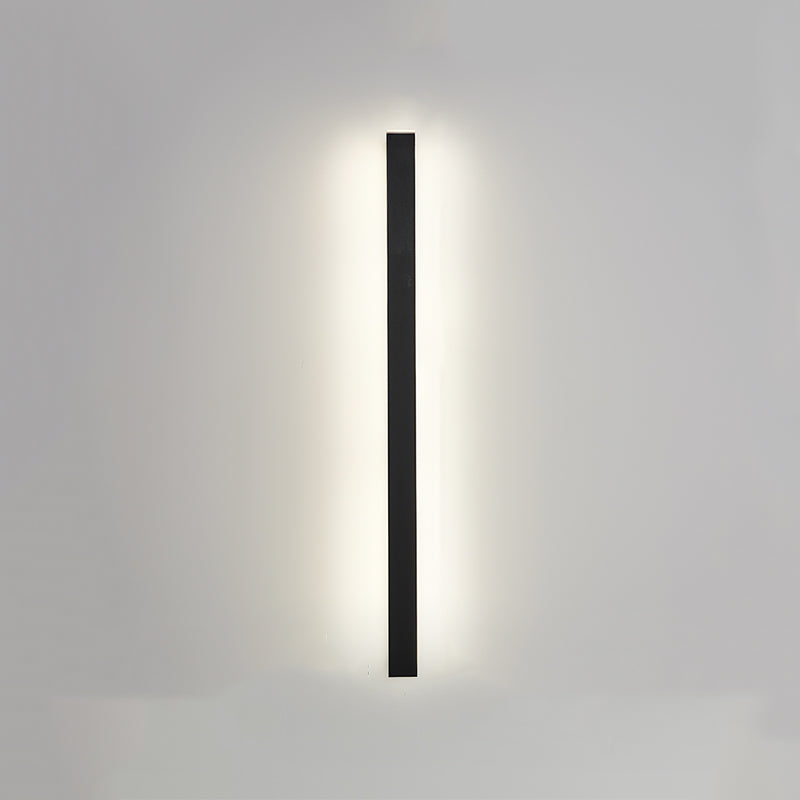 Linear Shape Metal Wall Lighting Idea Modern Style 1 Light Wall Mount Lighting