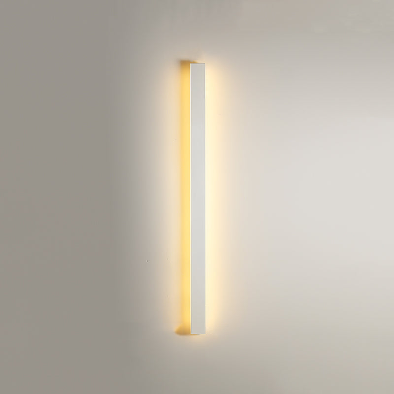 Linear Shape Metal Wall Lighting Idea Modern Style 1 Light Wall Mount Lighting