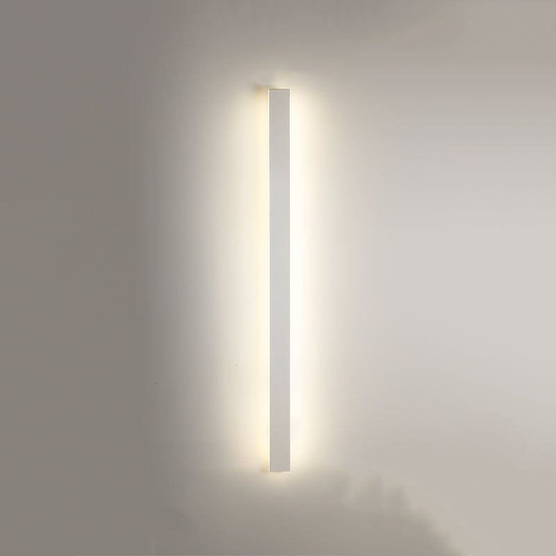 Linear Shape Metal Wall Lighting Idea Modern Style 1 Light Wall Mount Lighting