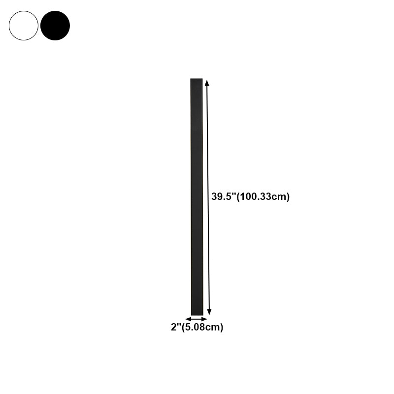 Linear Shape Metal Wall Lighting Idea Modern Style 1 Light Wall Mount Lighting