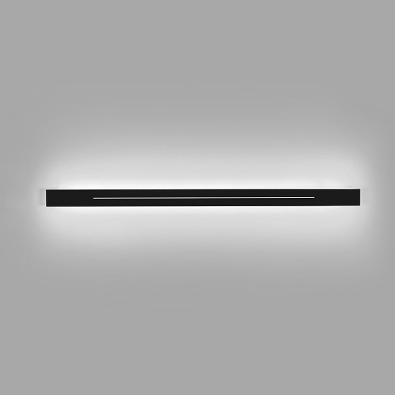 Linear Shape Metal Wall Lighting Idea Modern Style 1 Light Wall Mounted Light Fixture