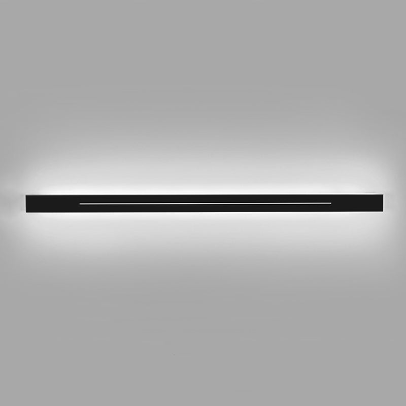 Linear Shape Metal Wall Lighting Idea Modern Style 1 Light Wall Mounted Light Fixture