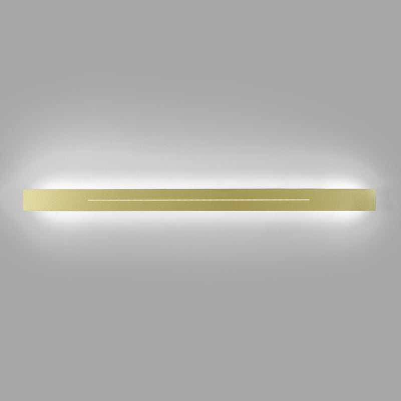 Linear Shape Metal Wall Lighting Idea Modern Style 1 Light Wall Mounted Light Fixture