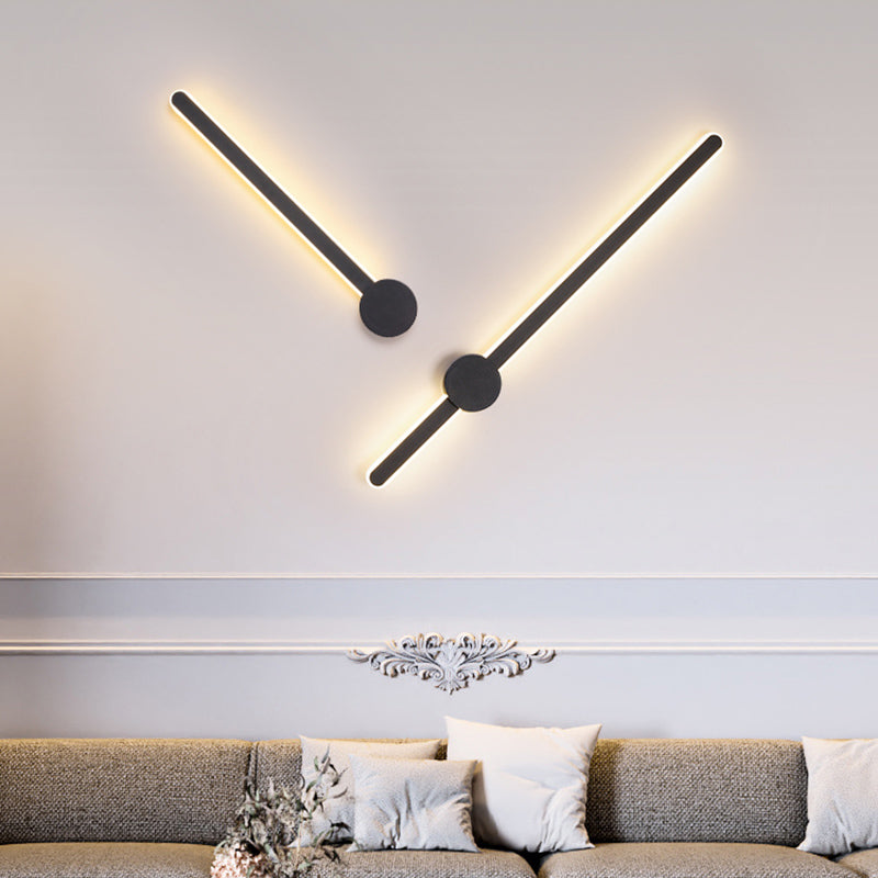 Aluminum Straight Wall Light Modern Style LED Wall Sconce for Living Room