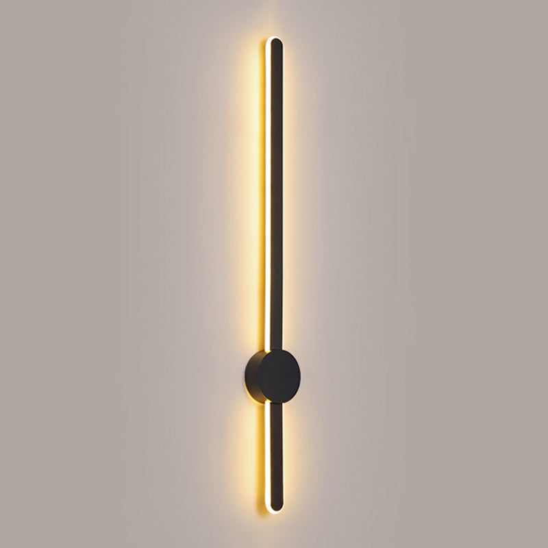 Aluminum Straight Wall Light Modern Style LED Wall Sconce for Living Room