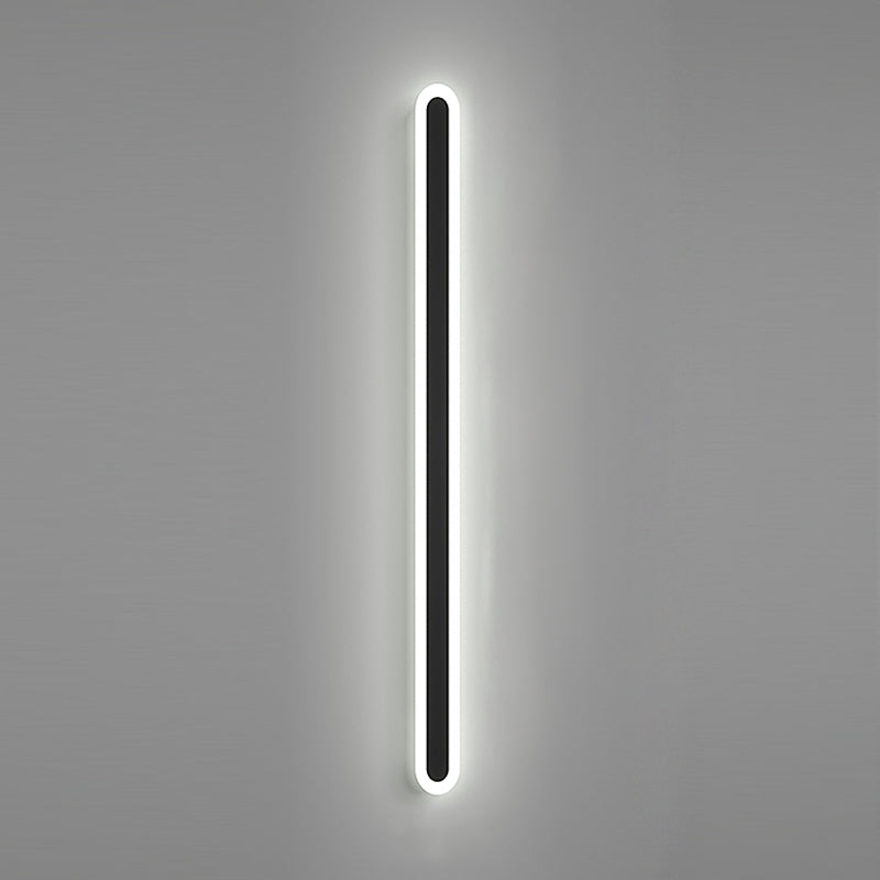 Linear Shape Metal Wall Mount Lighting Modern Style 1-Light Wall Mounted Light Fixtures