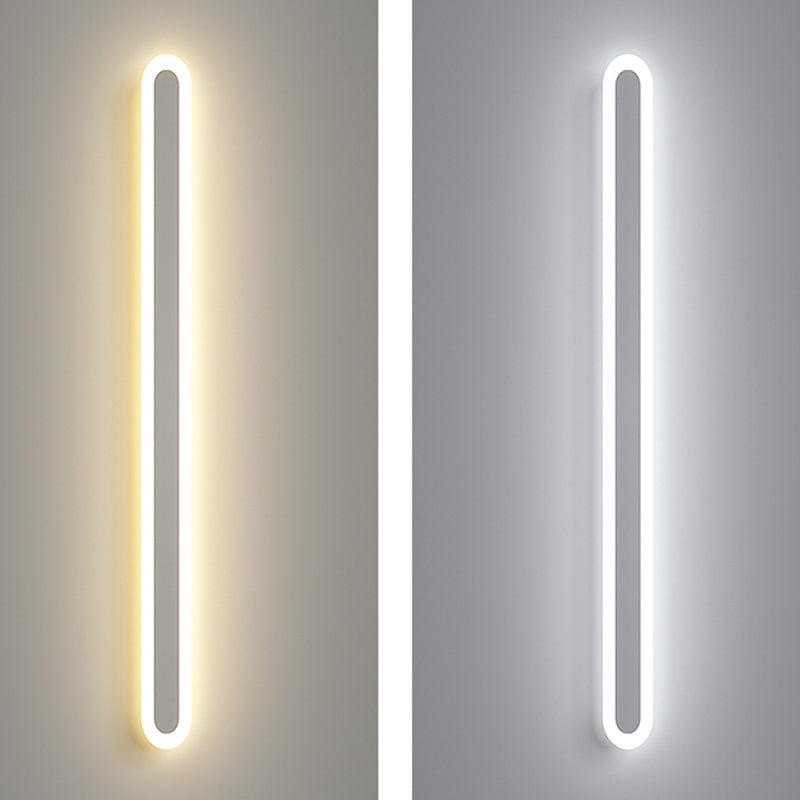 Linear Shape Metal Wall Mount Lighting Modern Style 1-Light Wall Mounted Light Fixtures