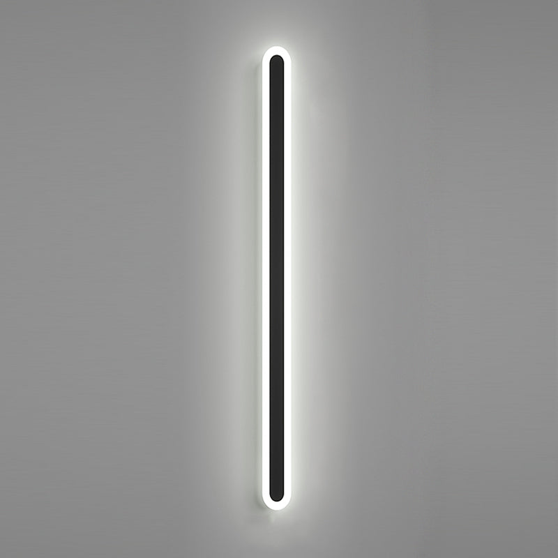 Linear Shape Metal Wall Mount Lighting Modern Style 1-Light Wall Mounted Light Fixtures