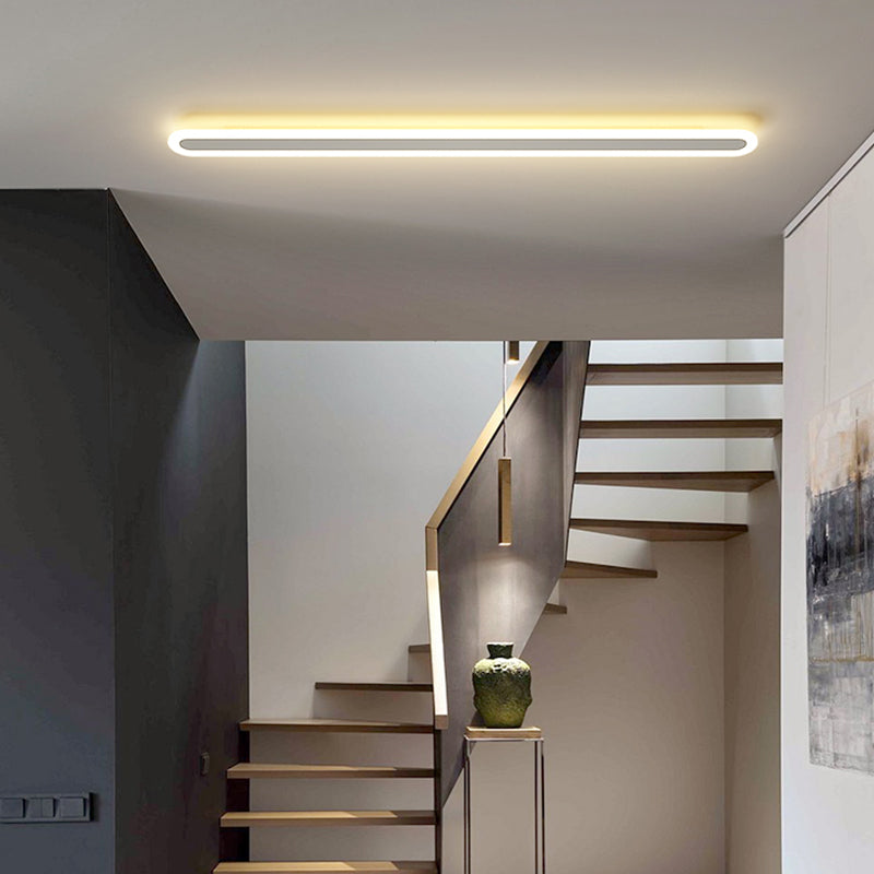 Linear Shape Metal Wall Mount Lighting Modern Style 1-Light Wall Mounted Light Fixtures