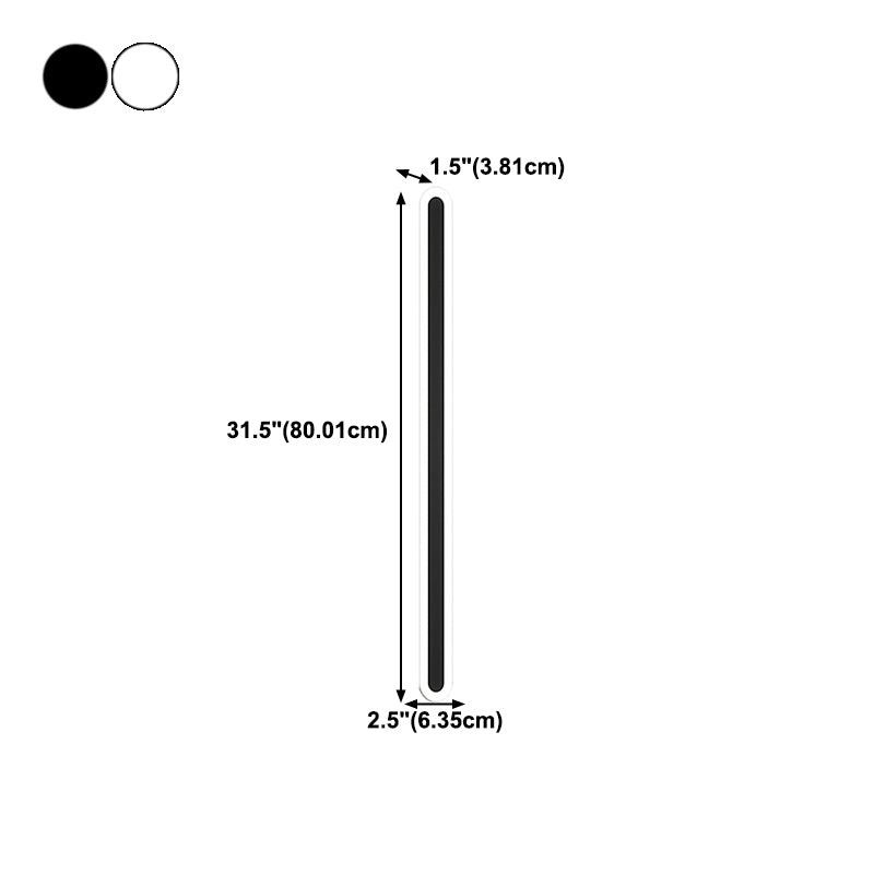Linear Shape Metal Wall Mount Lighting Modern Style 1-Light Wall Mounted Light Fixtures