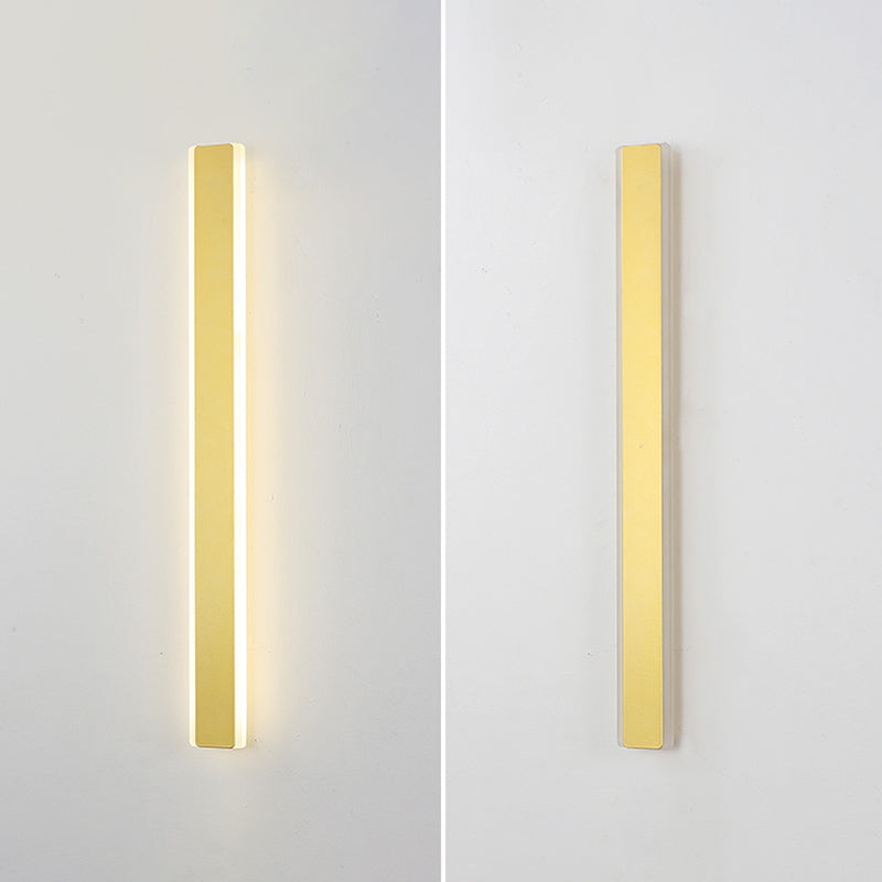 Metal Straight Wall Light Modern Style LED Wall Sconce for Living Room