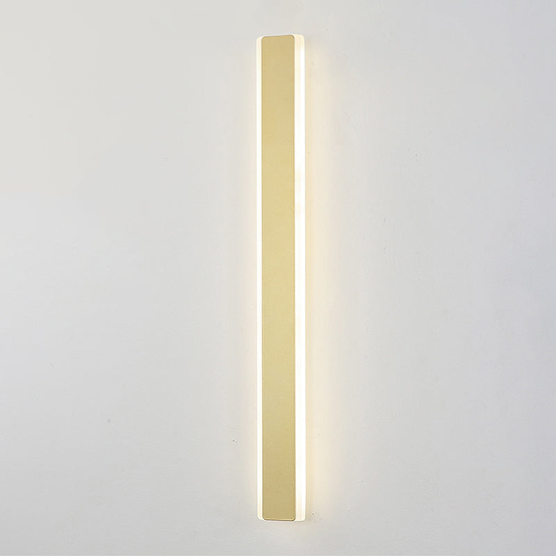 Metal Straight Wall Light Modern Style LED Wall Sconce for Living Room