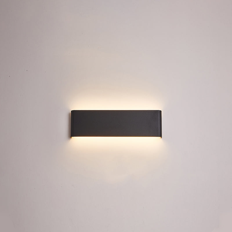 Square Shape Metal Wall Mount Lighting Modern Style 1-Light Wall Mounted Light Fixture