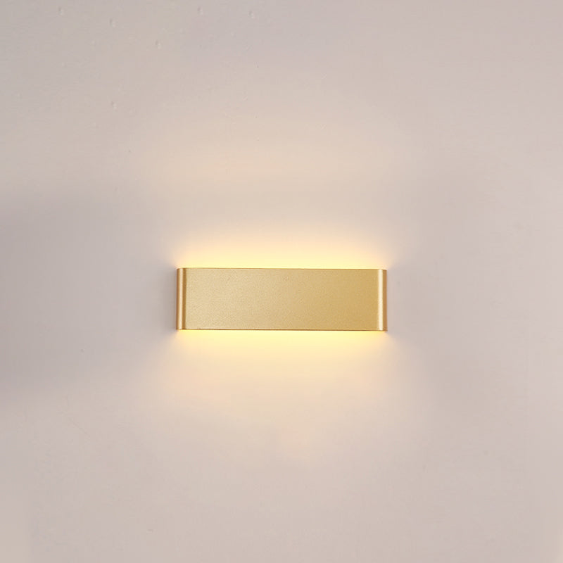 Square Shape Metal Wall Mount Lighting Modern Style 1-Light Wall Mounted Light Fixture