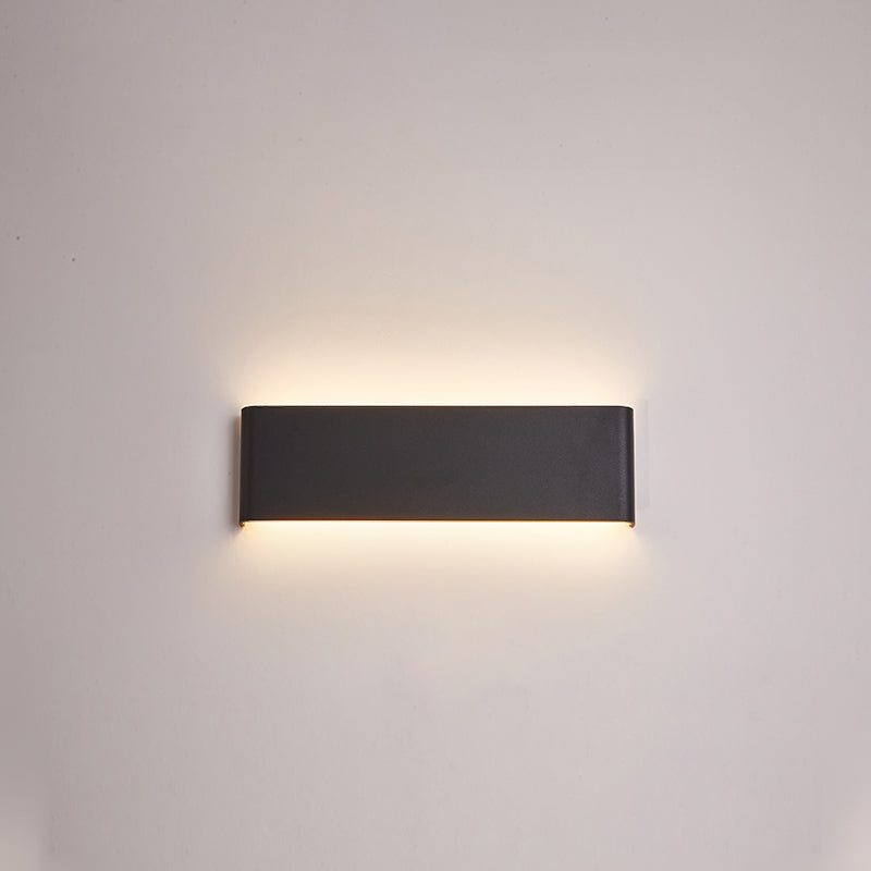 Square Shape Metal Wall Mount Lighting Modern Style 1-Light Wall Mounted Light Fixture