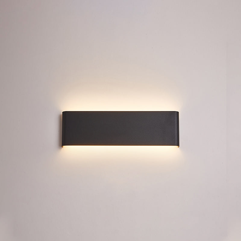 Square Shape Metal Wall Mount Lighting Modern Style 1-Light Wall Mounted Light Fixture