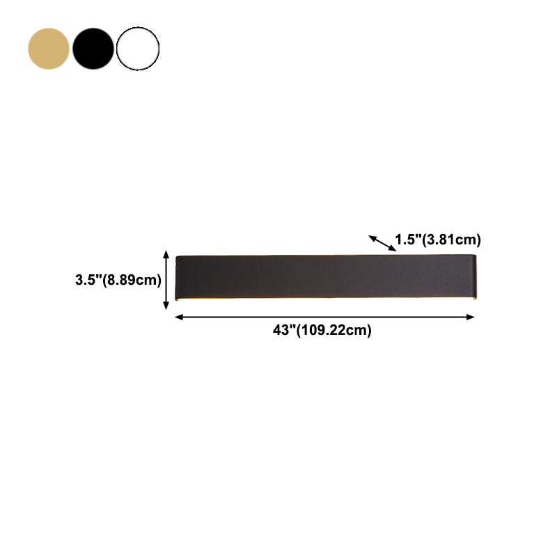 Square Shape Metal Wall Mount Lighting Modern Style 1-Light Wall Mounted Light Fixture