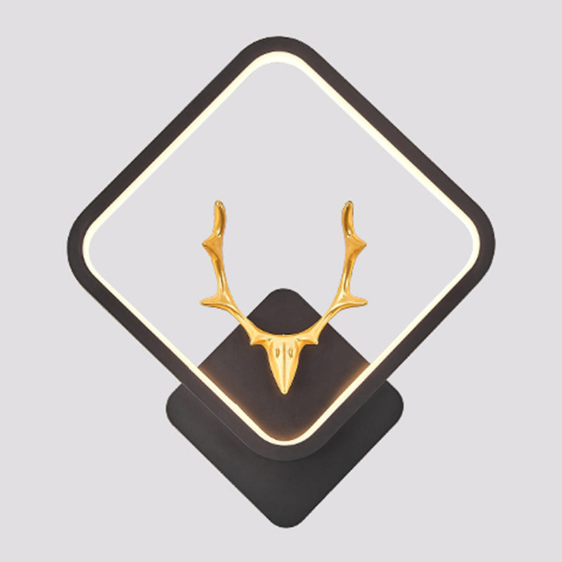 Metal Geometric Shape Wall Light Nordic Style LED Wall Sconce for Bedroom