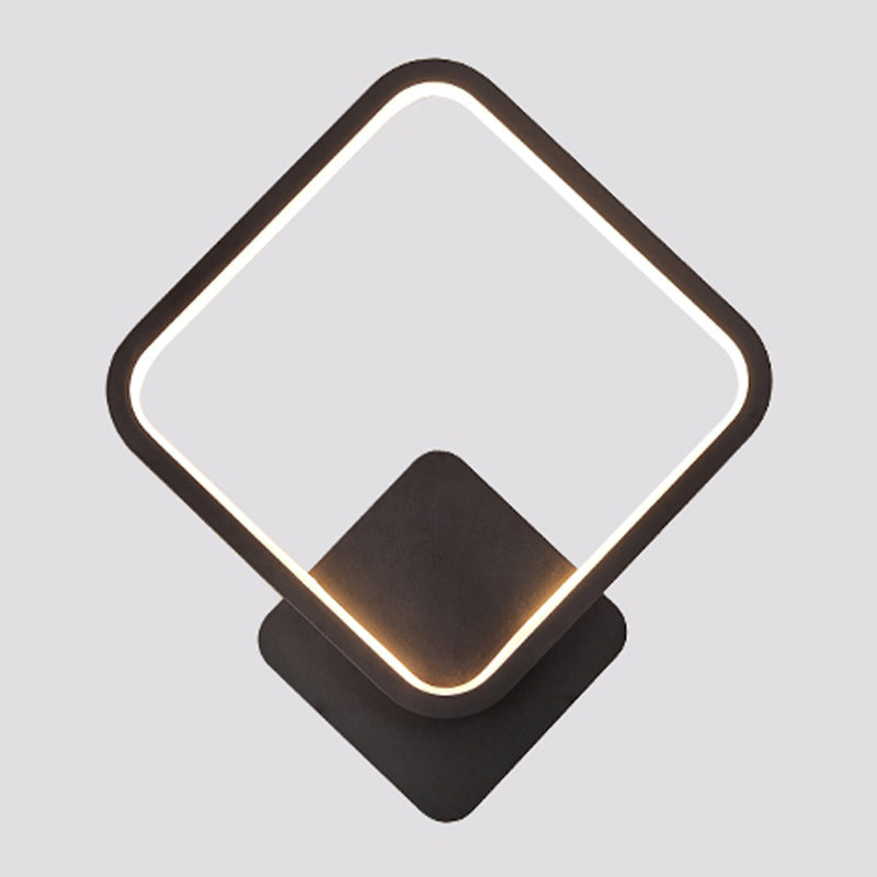 Metal Geometric Shape Wall Light Nordic Style LED Wall Sconce for Bedroom