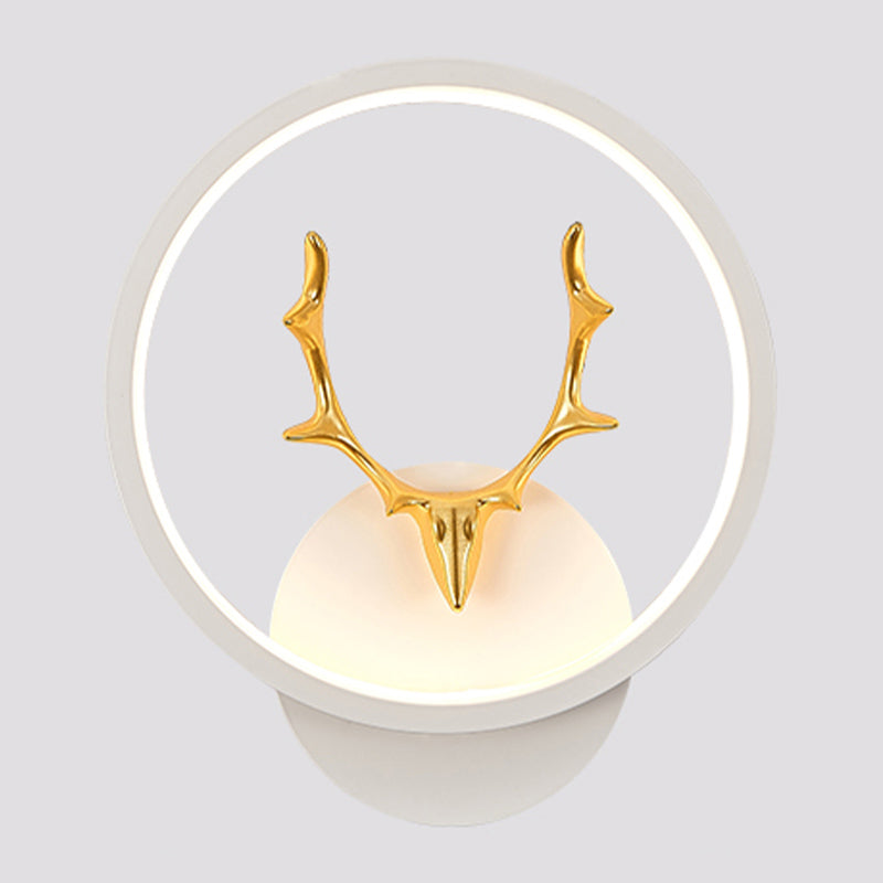 Metal Geometric Shape Wall Light Nordic Style LED Wall Sconce for Bedroom