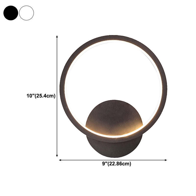 Metal Geometric Shape Wall Light Nordic Style LED Wall Sconce for Bedroom