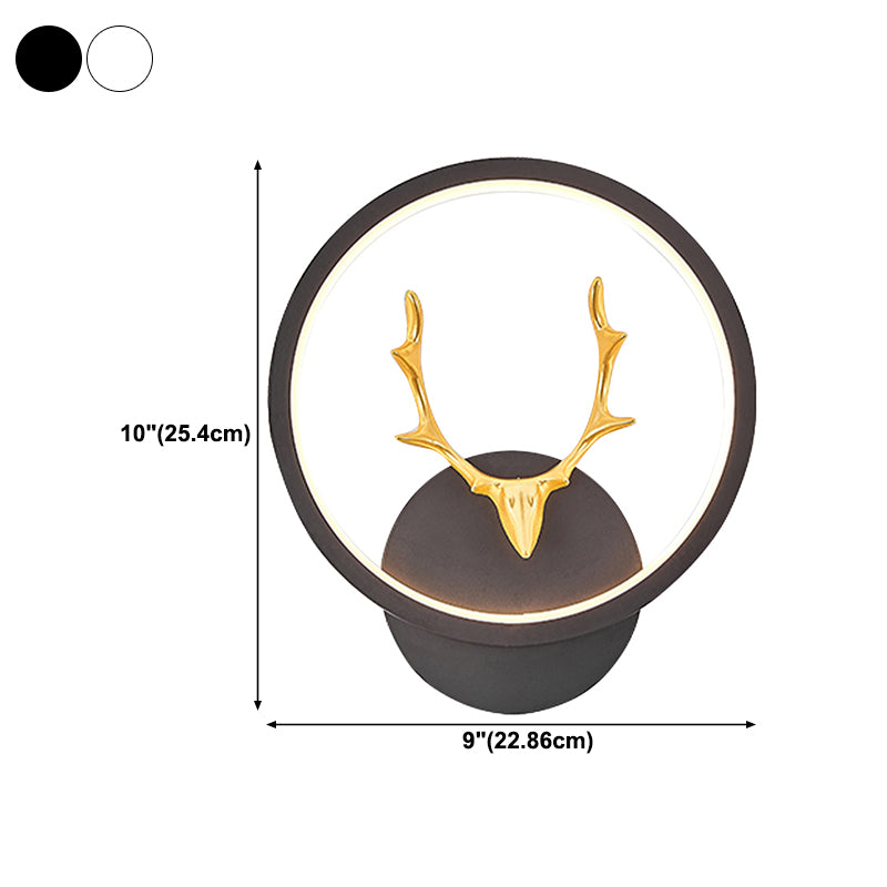 Metal Geometric Shape Wall Light Nordic Style LED Wall Sconce for Bedroom