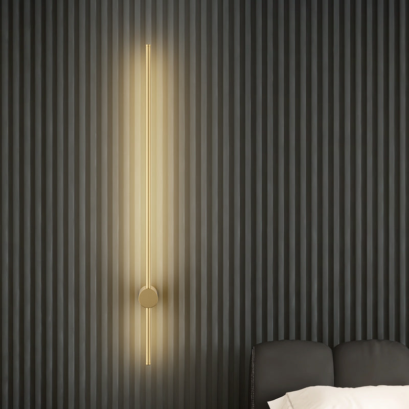 Linear Shape Metal Wall Mount Lighting Modern Style 1 Light Wall Mounted Light Fixture