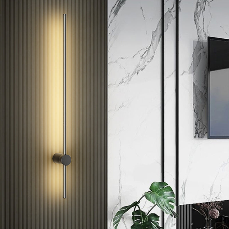 Linear Shape Metal Wall Mount Lighting Modern Style 1 Light Wall Mounted Light Fixture