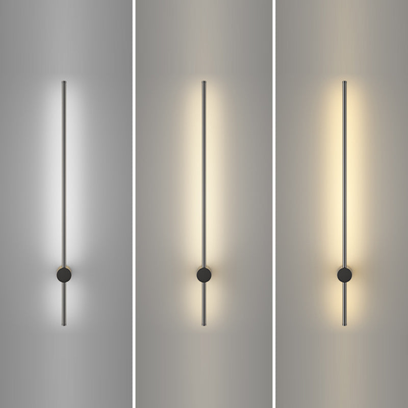 Linear Shape Metal Wall Mount Lighting Modern Style 1 Light Wall Mounted Light Fixture