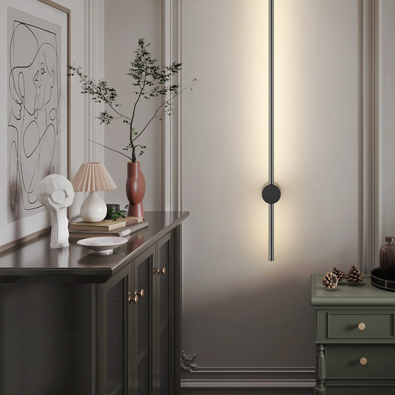 Linear Shape Metal Wall Mount Lighting Modern Style 1 Light Wall Mounted Light Fixture