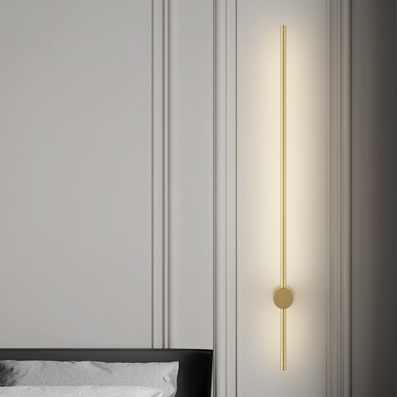 Linear Shape Metal Wall Mount Lighting Modern Style 1 Light Wall Mounted Light Fixture