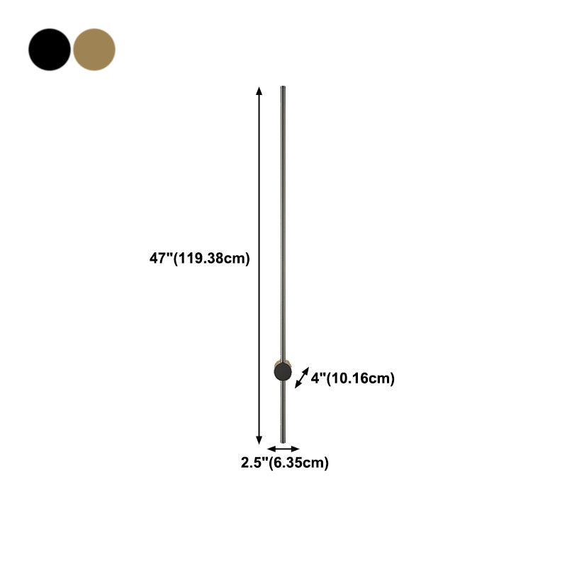 Linear Shape Metal Wall Mount Lighting Modern Style 1 Light Wall Mounted Light Fixture