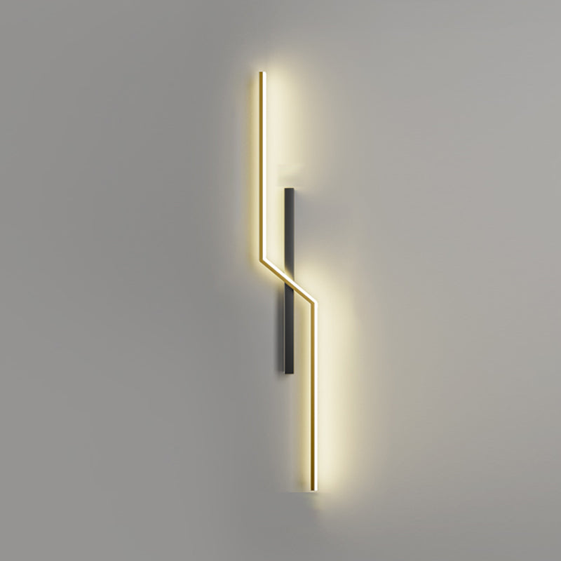 Minimalist Style Aluminum Wall Light Linear LED Wall Sconce for Living Room