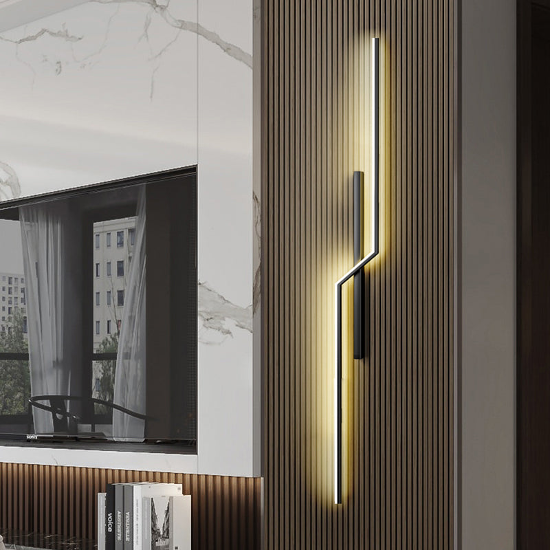 Minimalist Style Aluminum Wall Light Linear LED Wall Sconce for Living Room