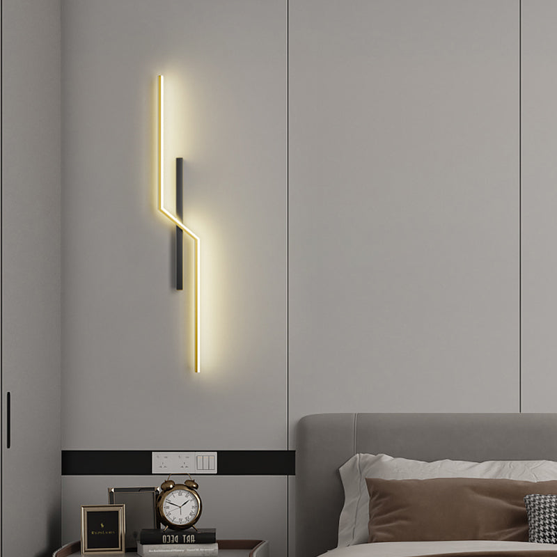 Minimalist Style Aluminum Wall Light Linear LED Wall Sconce for Living Room