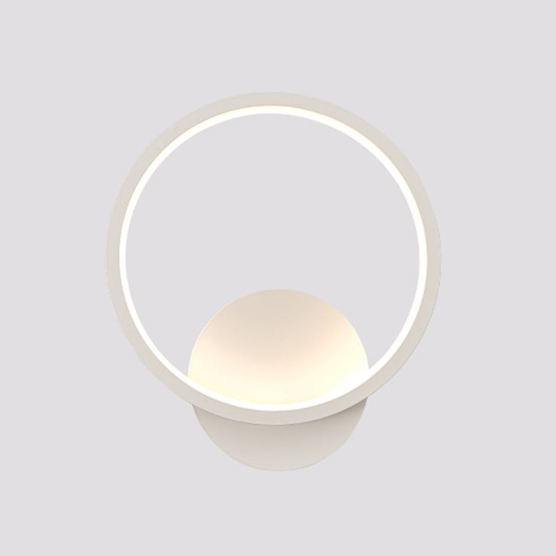 Metal Geometric Shape Wall Mount Lighting Modern Style 1-Light Wall Mounted Light Fixture