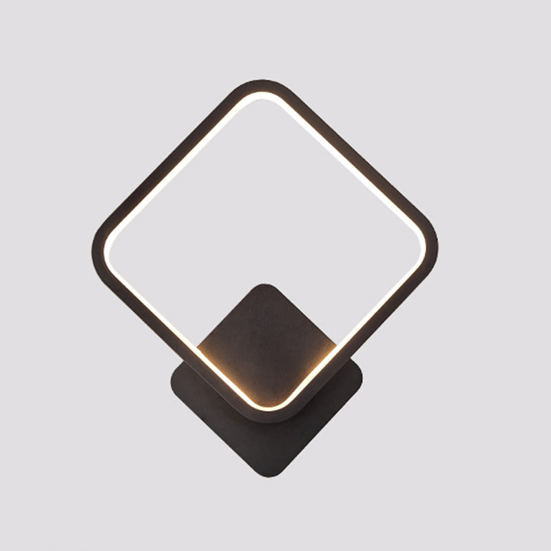 Metal Geometric Shape Wall Mount Lighting Modern Style 1-Light Wall Mounted Light Fixture