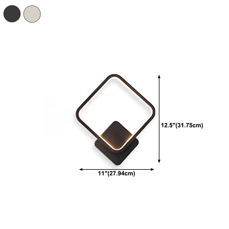 Metal Geometric Shape Wall Mount Lighting Modern Style 1-Light Wall Mounted Light Fixture