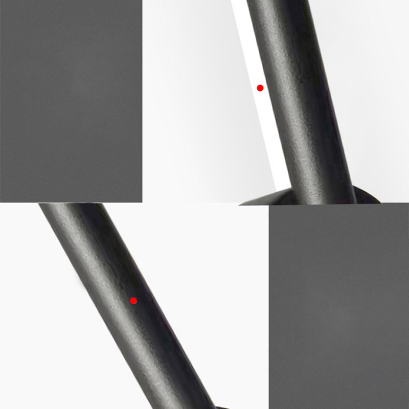 Minimalist Aluminum Wall Light Black Straight LED Wall Sconce for Living Room