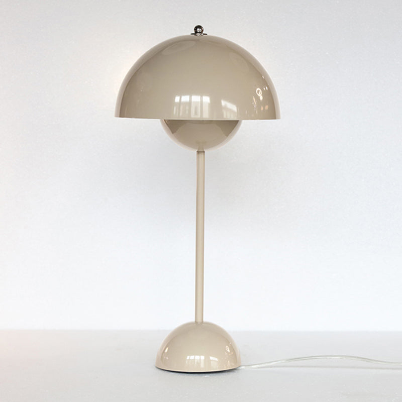 Dome Bedroom Table Lamp Metal Minimalist Style Night Table Lamp