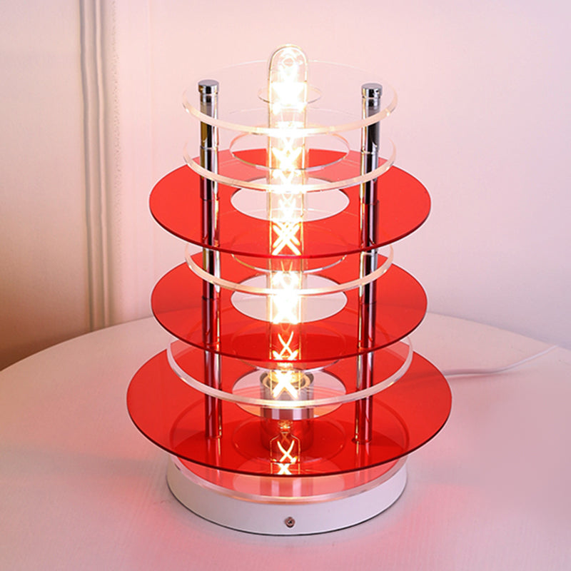 Circles Night Table Lamp Nordic Style Metal Table Light for Bedside