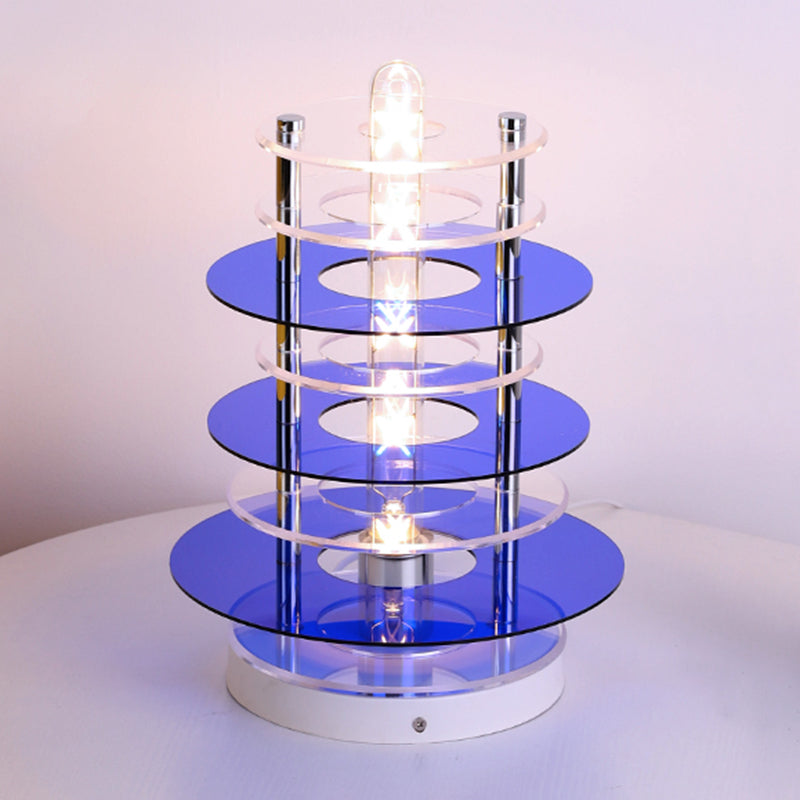 Circles Night Table Lamp Nordic Style Metal Table Light for Bedside