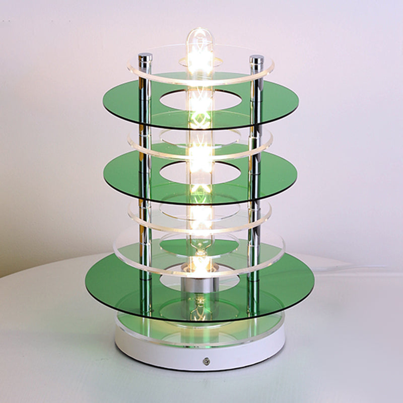 Circles Night Table Lamp Nordic Style Metal Table Light for Bedside