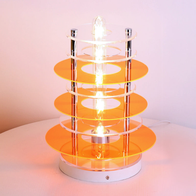 Circles Night Table Lamp Nordic Style Metal Table Light for Bedside