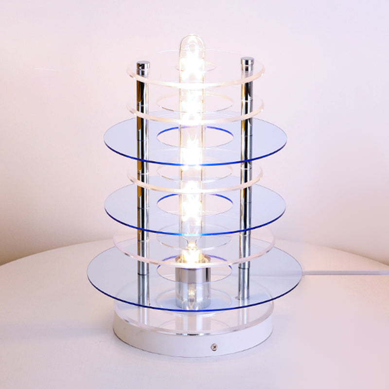 Circles Night Table Lamp Nordic Style Metal Table Light for Bedside