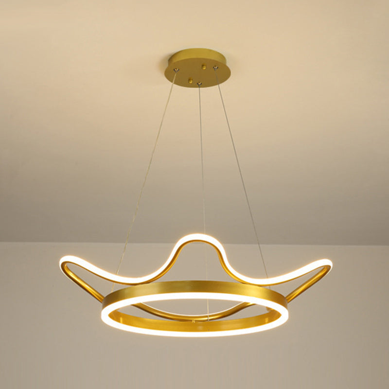 Luminaires de pendentif métallique de forme linéaire