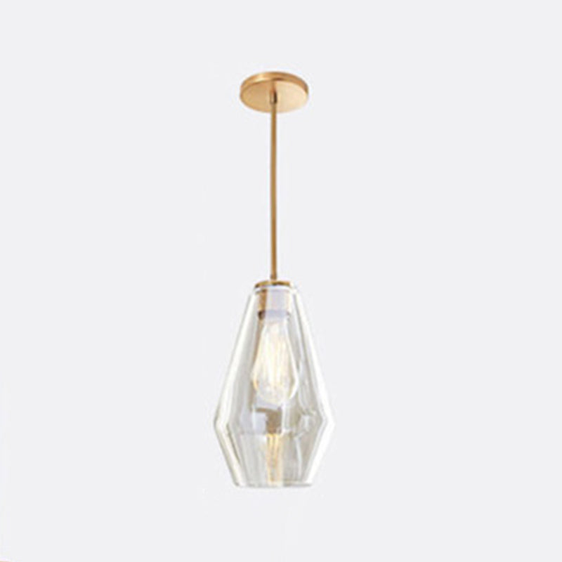 Hanging Light Fixture Minimalist Style Glass Pendant Lighting Fixture